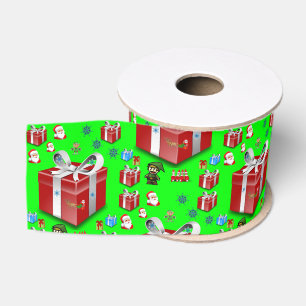 Gros-grain ruban décoratif noël