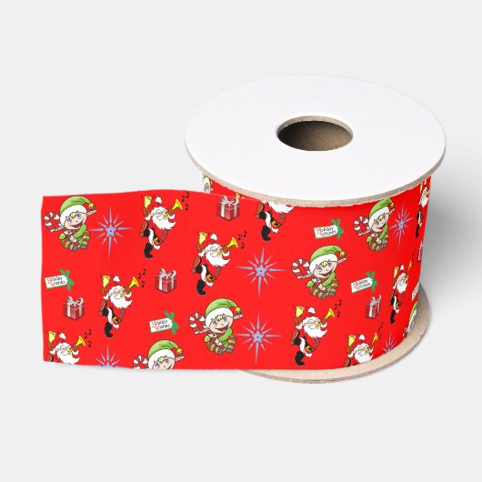 Gros-grain ruban décoratif noël (Bobine)