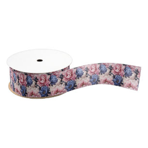 Gros-grain Ruban d'impression florale