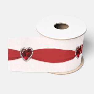 Gros-grain Ruban du 40e anniversaire du Mariage Damask