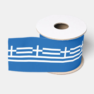 Gros-grain Ruban du drapeau grec, patriotes grecs/sports