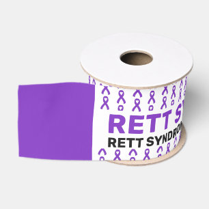 Gros-grain Ruban du Motif de sensibilisation au syndrome de r