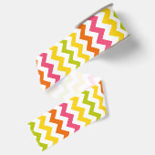 Gros-grain Ruban en pastel de Chevron d'été (Dos)