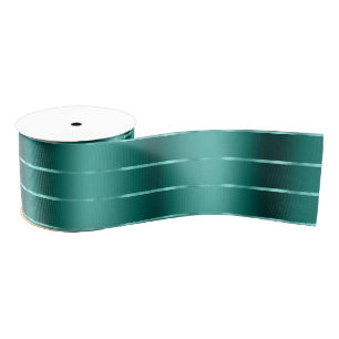 Gros-grain Ruban et Nœud Vert Sarcelle Shower Nuptial