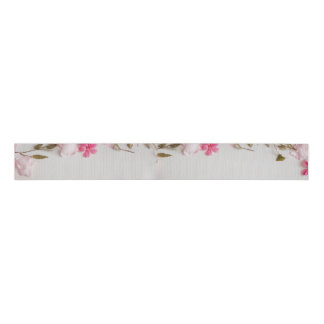 Gros-grain ruban floral