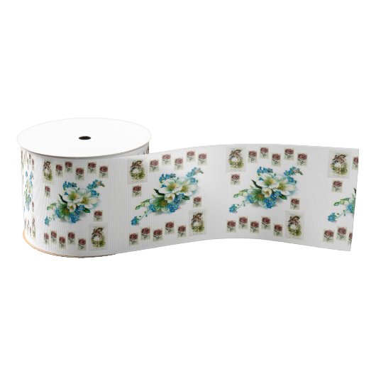 Gros-grain ruban floral (Bobine)