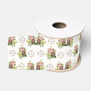 Gros-grain ruban floral décoratif