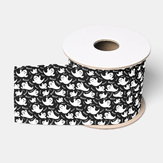 Gros-grain Ruban Grosgrain Ghost Halloween (Bobine)