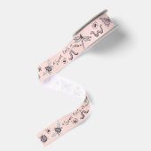 Gros-grain Ruban grosgrain monogrammé rose blush bug (Dos)