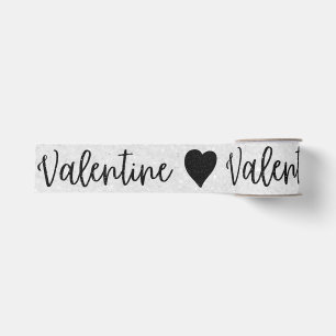 Gros-grain Ruban grosgrain pailleté noir pour la Saint-Valent