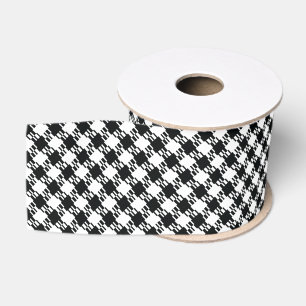 Gros-grain Ruban Houndstooth Grosgrain