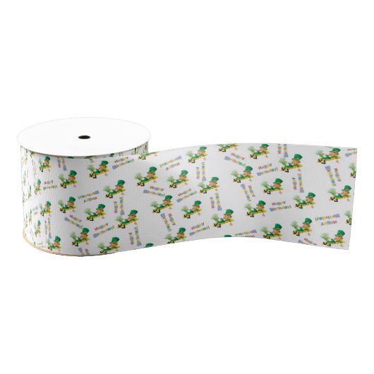 Gros-grain Ruban Joyeux Anniversaire St. Patrick (Bobine)