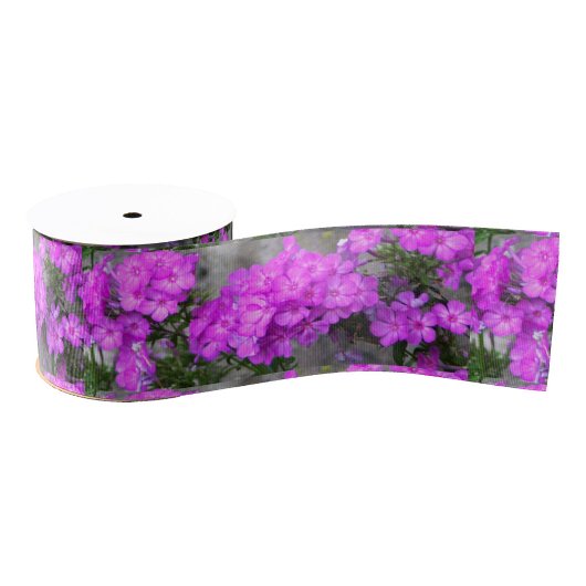 Gros-grain Ruban Lilac Fleurs