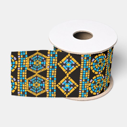 Gros-grain Ruban mosaïque (Bobine)