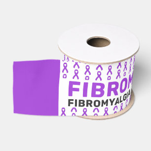 Gros-grain Ruban Motif de sensibilisation à la fibromyalgie