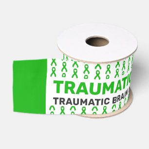 Gros-grain Ruban Motif de sensibilisation aux traumatismes cé
