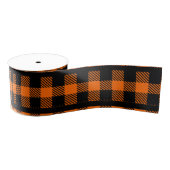 Gros-grain Ruban orange d'Halloween et ruban noir (Bobine)