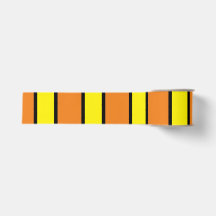 Ruban orange, jaune et noir Halloween classique