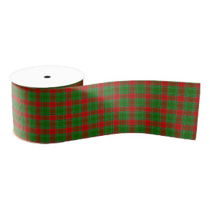 Gros-grain Ruban plat Festif Rouge et Vert