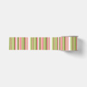 Gros-grain Ruban rose et vert dans les tons pastel (Devant)