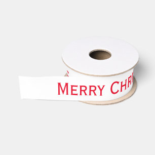 Gros-grain Ruban rouge Joyeux Noël