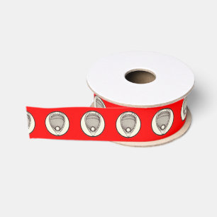 Gros-grain Ruban rouge satin de Lacrosse Goalie