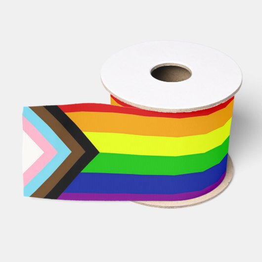 Gros-grain Ruban satiné LGBTQ+ Pride (Bobine)