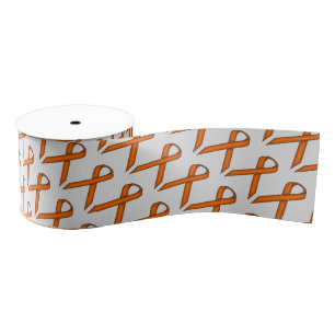 Gros-grain Ruban standard orange