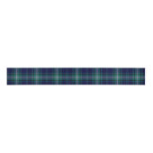 Gros-grain Ruban - Tartan bleu et vert (Devant)