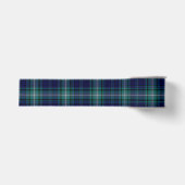 Gros-grain Ruban - Tartan Bleu & Vert (Devant)