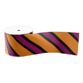 Gros-grain Ruban trié d'Halloween orange, violet et noir (Bobine)