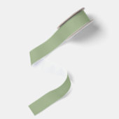 Gros-grain Ruban vertGrosgrain de taille solide - 1,5 po de l (Dos)