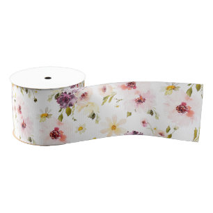 Gros-grain Ruban vintage Floral Grosgrain