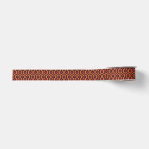 Gros-grain Surplomber l'orange du tapis et le ruban noir