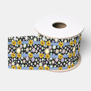 Gros-grain tournesols en ruban décoratif