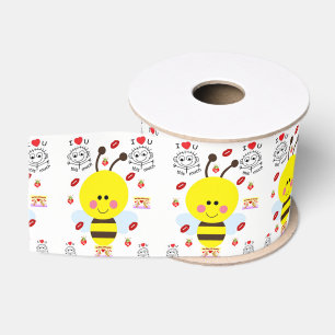Gros-grain véntines de ruban décoratif amour
