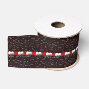 Gros-grain véntines de ruban décoratif amour