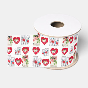 Gros-grain véntines de ruban décoratif amour