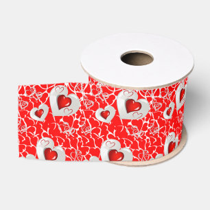 Gros-grain véntines de ruban décoratif amour