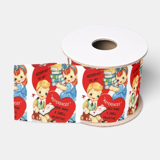 Gros-grain véntines de ruban décoratif amour (Bobine)