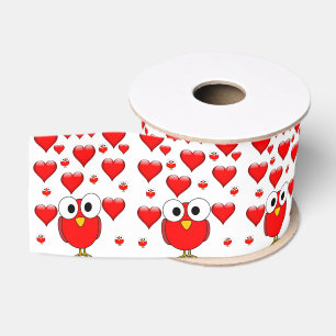 Gros-grain véntines de ruban décoratif amour