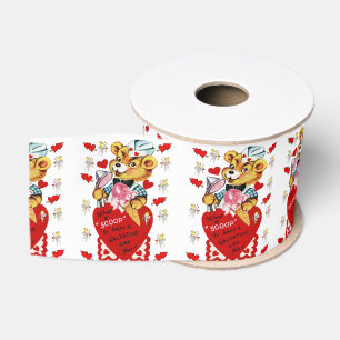 Gros-grain véntines de ruban décoratif amour