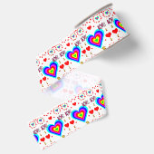 Gros-grain véntines de ruban décoratif amour (Dos)