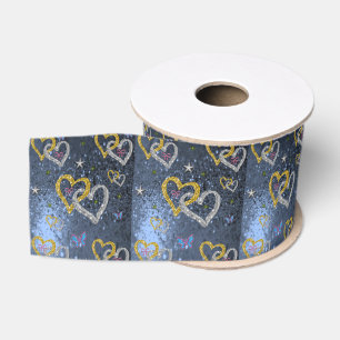 Gros-grain véntines de ruban décoratif amour