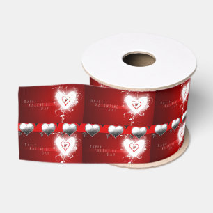 Gros-grain véntines de ruban décoratif amour