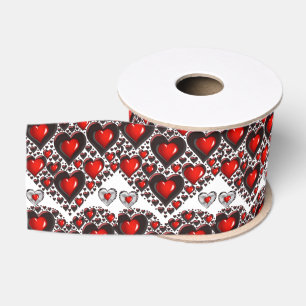 Gros-grain véntines de ruban décoratif amour