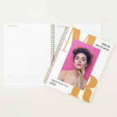 Gros Initiales Jaunes Typographie Photo Rendez-vou (Devant avec enveloppe)