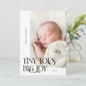 Gros Jeu de Joyeux Joyeux Faire-part de naissance (Debout devant)