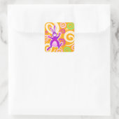 Gros lapin, autocollant (Sac)
