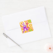 Gros lapin, autocollant (Enveloppe)